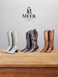 Y2K fashion premium Cowboy Boots