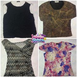 Y2K Vintage Printed Casual Tops Bundle VR448