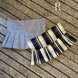 Upcycled Y2K Cotton Mini Skirts