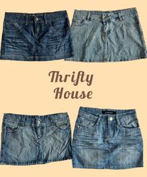 Y2K Classic Denim Mini Skirts(TH/564)