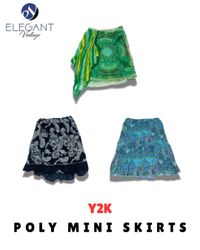 Y2K  Poly Midi Skirts - EV1720