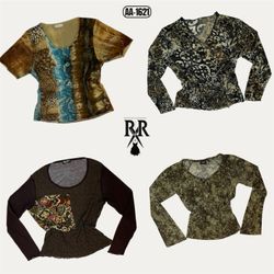 Y2K Earthy Tone Mix Tops (AA-1621)