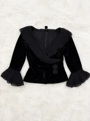 Y2K long sleeve blouses