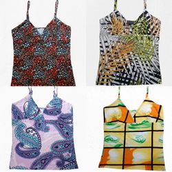 Y2K cup cut cami tops (MS037)