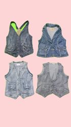 Y2k denim waist Coat