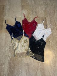 Floral Mesh Tops