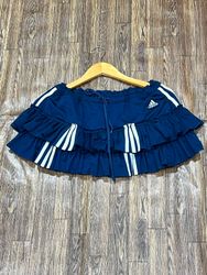UpCycled Adidas Ruffled Mini Skirt