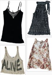 Retro girl premium selection| Mix Y2K camisole & a..