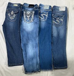 Y2k capri jeans (1058)