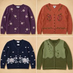 Y2k Floral And Embroidered Knitwear