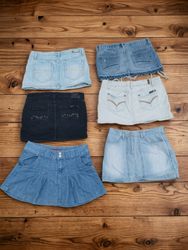 Wholesale Lot of  Vintage Y2K Denim Minib jean Ski..