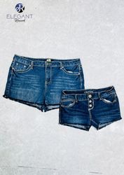 Upcycled Denim Shorts - EVR0366