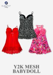 Y2K Mesh Baby Doll - EV0032