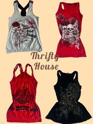 Y2K Rock Princess Graphic Tank(TH/574)