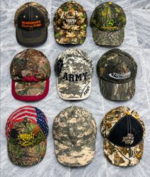 Realtree Camo & Army Caps