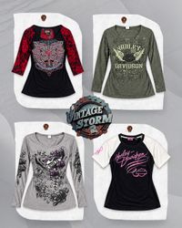 Y2K Harley Davidson LS T-Shirts