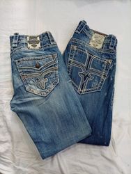 CR12710 Vintage Rock Revival Men’s Jeans