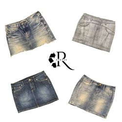 Y2K Denim Mini Skirts RW-2617