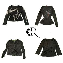 Y2K Unique Girl Printed Full Sleeve Tops RW-2216