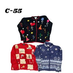 Wholesale Vintage Christmas Sweaters Bundle | 10pc..