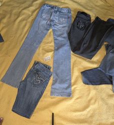 Y2K beautiful flare jeans 07