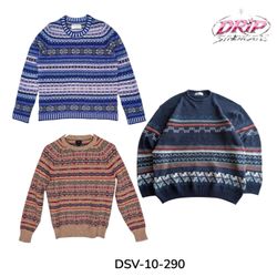 DSV-10-290 Fair Isle Pattern Knitwear Sweaters