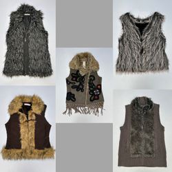 ❄️ Faux Fur and Trimmed Waistcoats (CTV-190)