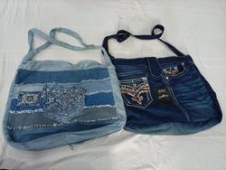 CR10842 Upcycled Miss Me and Rock Revival Bags