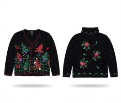 (FV-2368) Vintage style  Christmas Sweater Bundle ..