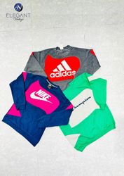 Upcycled Adidas & Mix Branded Sweatshirt - EVR0445