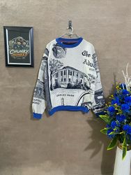Upcycled Wandteppich-Decken-Sweatshirt 🐒🐒🐒