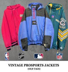 Vintage Prosports Jackets including Starter Jacket..