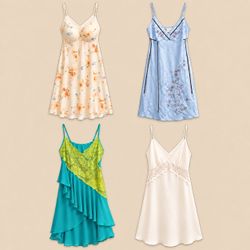 Y2K Lace & Floral Slip Dress Bundle