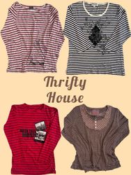 Y2K Preppy Stripe Tops(TH/798)
