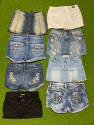 Tv236 Denim Skirts Shorts mix 9P