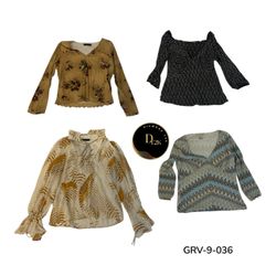 Y2K Vintage Poly Blouse – Women’s Long Sleeve Top ..