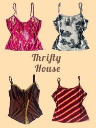 2000s Aesthetic Spaghetti Strap Camis(TH/519)