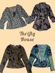 Y2K Retro Statement Print Tops(TH/922)