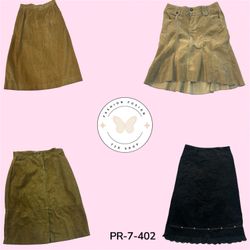 Women's Vintage Corduroy & Suede Skirts – Y2K Retr..
