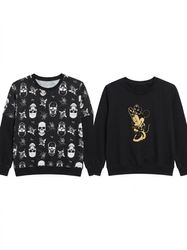 Sweatshirt Disnep & Skull Graphics