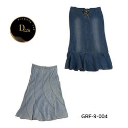 Y2K Denim Long Skirt | Vintage Women’s Maxi Skirt ..