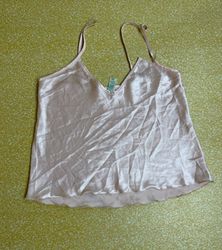 TH472 Y2K Vintage Printed Slip Top | 90s 2000s Sil..