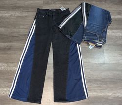 8519-Upcycled flare Jeans