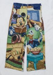 CR2273 UPCYCLED TAPESTRY PANEL DENIM JEANS