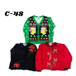 Wholesale Vintage Christmas Sweaters Bundle | 10pc..