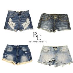 Y2K PARIS HILTON ERA GIRL DENIM SHORTS RE-3645