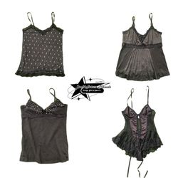 Y2k  Gothic Vibe Girl Cami Top B2F-192