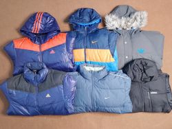 Nike and Adidas mix brand puffer jacket