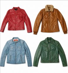 Vintage Leather Jackets – Mixed Styles & Colours