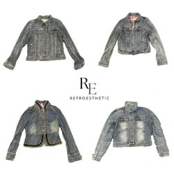 Y2K Unique Girl Denim Jacket RE-3683
